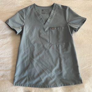 Figs Catarina top - Dusty Blue XS